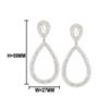 Image 1 : 8.41 TCW 18K GOLD DIAMOND OPEN PEAR SHAPE EARRING