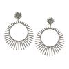 Image 1 : 3.87 TCW DIAMOND DESIGNER EARRING 14K  GOLD & SILVER