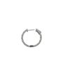 Image 2 : 1.46 TCW 14K GOLD WHITE & BLUE DIAMOND ROUND HOOP EARRING