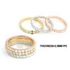 Image 1 : 2.37 TCW 14K GOLD DIAMOND STACK B & RINGS ( SET OF 3 )14K Multi Colored GOLD