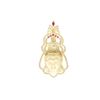 Image 2 : 1.66  TCW 18K GOLD MAMMOTH  & DIAMOND BUDDHA EARRING