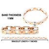 Image 1 : 3.12 TCW 18K GOLD  DIAMOND LINK BRACELET