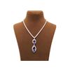 Image 1 : 36.08 TCW 18K GOLD TANZANITE & DIAMOND NECKLACE