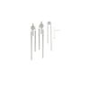 Image 1 : 1.22 TCW 14K GOLD WHITE DIAMOND 3 BAR EARRING 14KGOLDWhiteGOLD