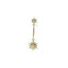 Image 2 : 2.27 TCW 14K GOLD FANCY DIAMOND STARBURST EARRING