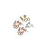 Image 1 : 0.82 TCW 14K GOLD WHITE DIAMOND DESIGNER EARRING