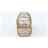 Image 1 : 1.23 TCW 14K GOLD TRI COLOR DIAMOND DESIGNER RING - LQ