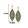 Image 1 : 8.70 TCW FANCY DIAMOND MARQUISE SHAPE EARRING14K GOLD & SILVER