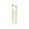 Image 1 : 4.05 TCW MAMMOTH, RUBY & DIAMOND DESIGNER EARRING 18K GOLD