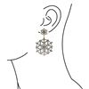 Image 2 : 4.38 TCW DIAMOND DESIGNER EARRING14K GOLD & SILVER