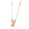 Image 2 : 14KT Rose and White Diamond Necklace - #2112