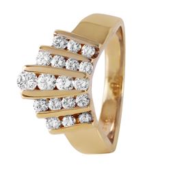 14KT Yellow Gold Diamond Ring - #381