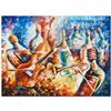 Image 2 : Bottle Jazz II LIMITED EDITION Giclee on Canvas by Leonid Afremov, Numbered and Signed with Certific