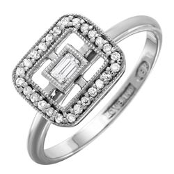 18KT White Gold Diamond Ring - #2316