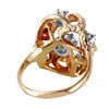 Image 3 : 14KT Yellow Gold Diamond and Ruby Ring - #921