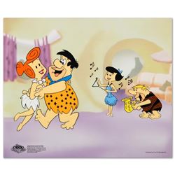 Flintstones Jam Session Limited Edition Sericel from the Popular Animated Series The Flintstones wit