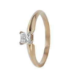 14KT Yellow Gold Diamond Solitaire Ring - #512A