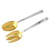 Image 2 : Tiffany & Co. Sterling Silver & Gold Electroplate Salad Set in the "Hampton" Pattern - #2340