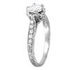 Image 2 : Platinum Diamond Engagement Ring - #1572