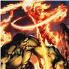 Image 2 : "Incredible Hulk & The Human Torch: From the Marvel Vault #1" Limited Edition Giclee on Canvas by Ma