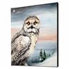 Image 1 : "Snow Owl in Alaska" Limited Edition Giclee on Canvas by Martin Katon, Numbered and Hand Signed with