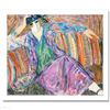 Image 1 : "Pensive Woman" Limited Edition Seriolithograph by Barbara Wood! Numbered and Hand Signed with Certi