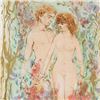 Image 2 : "The First Couple" Limited Edition Lithograph by Edna Hibel (1917-2014), Numbered and Hand Signed wi