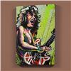 Image 1 : "Eddie Van Halen (Eddie)" LIMITED EDITION Giclee on Canvas by David Garibaldi, Numbered from Miniatu