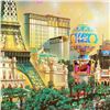 Image 2 : "Paris" Limited Edition Lithograph by Alexander Chen! Numbered and Hand Signed with Certificate of A