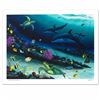 Image 2 : "Radiant Reef" LIMITED EDITION Giclee Diptych on Canvas by Wyland, Numbered and Hand Signed with Cer