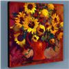 Image 1 : "Sunflowers" Limited Edition Giclee on Canvas by Simon Bull, Numbered and Signed with Certificate of