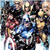 Image 2 : "Free Comic Book Day 2009 Avengers #1" LIMITED EDITION Giclee on Canvas by Jim Cheung and Marvel Com