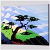 Image 1 : "Cows, Coast, Tree" Limited Edition Giclee on Canvas by Larissa Holt, Protege of Acclaimed Artist Ey