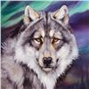 Image 2 : "Wolf Lights II" Limited Edition Giclee on Gallery Wrapped Canvas by Martin Katon, Numbered and Hand