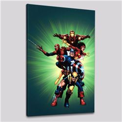 "Wizard #136" LIMITED EDITION Giclee on Canvas by Jim Cheung and Marvel Comics, Numbered with Certif