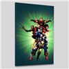 Image 1 : "Wizard #136" LIMITED EDITION Giclee on Canvas by Jim Cheung and Marvel Comics, Numbered with Certif