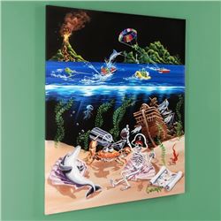 "Sand Bar 2" LIMITED EDITION Giclee on Canvas (28" x 35") by Michael Godard, S/N Numbered and Signed