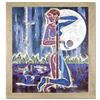 Image 1 : "Splendor" Limited Edition Serigraph on Rice Paper (38" x 41") by Renowned Artist Lu Hong, Roman Num