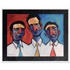 Image 1 : "Three Guys Named Joe" Limited Edition Hand Embellished Giclee on Canvas by Tim Rogerson, Numbered a