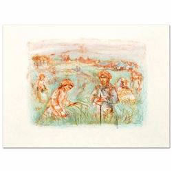 "Fields Near Chartres" Limited Edition Lithograph by Edna Hibel (1917-2014), Numbered and Hand Signe