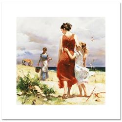 "Breezy Days" LIMITED EDITION Artist-Embellished Giclee on Canvas by Pino (1939-2010)! AP Numbered a