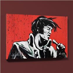 "Elvis Presley (Revolution)" LIMITED EDITION Giclee on Canvas by David Garibaldi, Numbered from Mini