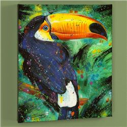 "Toucan" LIMITED EDITION Giclee on Canvas by Stephen Fishwick, Numbered and Signed with Certificate 
