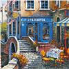 Image 2 : "Outdoor Cafe" Limited Edition Lithograph by Anatoly Metlan, Numbered and Hand Signed with Certifica