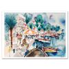 Image 1 : "Tiberias" Limited Edition Serigraph by Shmuel Katz (1926-2010), Numbered and Hand Signed with Certi