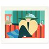 Image 1 : "La Signora Del Divano a Righe" Limited Edition Serigraph by Amleto dalla Costa, Numbered and Hand S