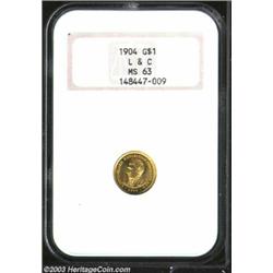 1904 G$1 Lewis and Clark MS63 NGC.