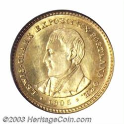 1905 G$1 Lewis and Clark MS65 PCGS.
