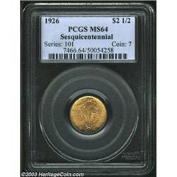 1926 $2 1/2 Sesquicentennial MS64 PCGS.