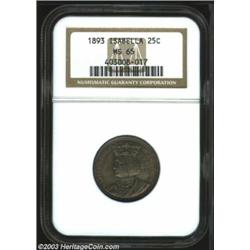 1893 25C Isabella Quarter MS65 NGC.
